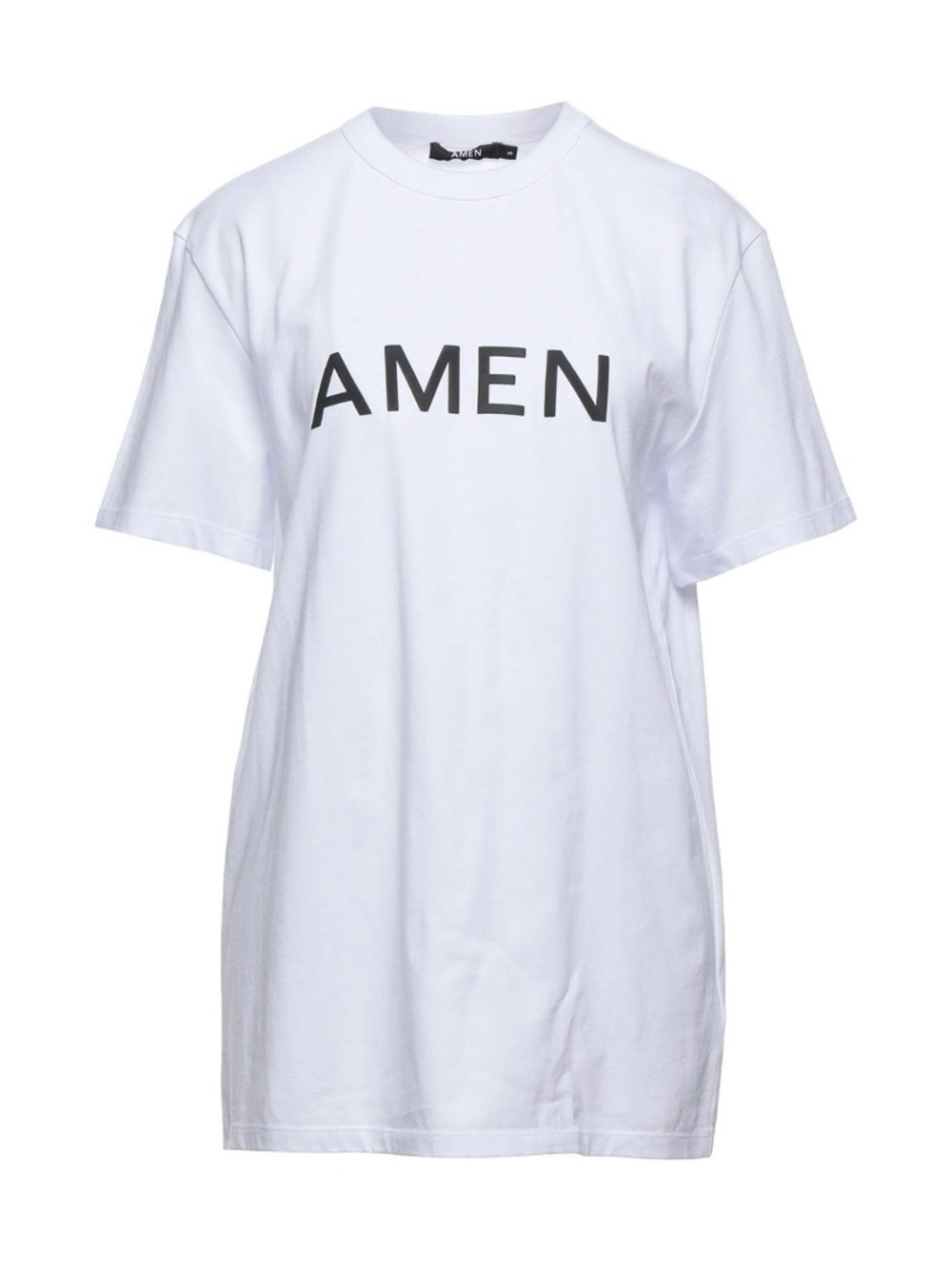 White Logo Short Sleeve Crewneck Tee
